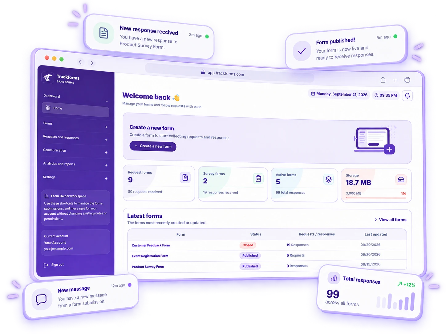 TrackForms product illustration 1